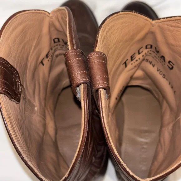 Tecovas "The Cartwright" Men's Cowboy Boots - Brown Leather Sz 9D - Picture 7 of 9